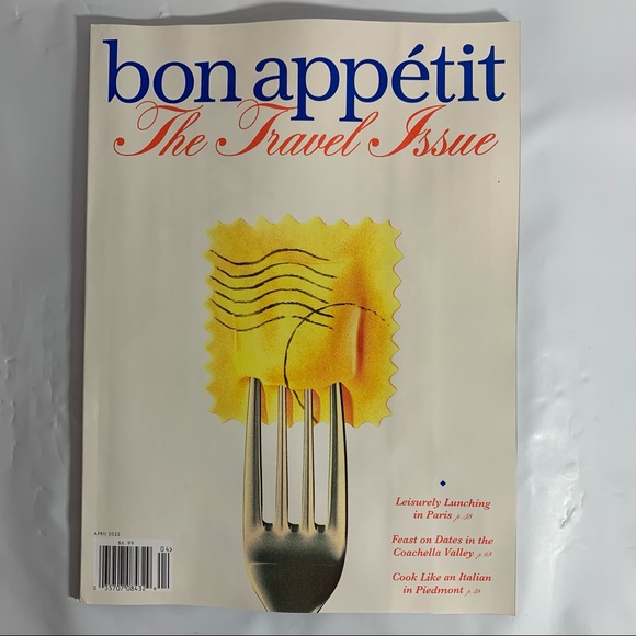 Bon Appetit Magazine April 2022 The Travel Issue Paris Coachella Valley Piedmont - Picture 1 of 4